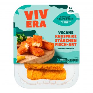 Vivera Vegane knusprige Stäbchen Fisch-Art